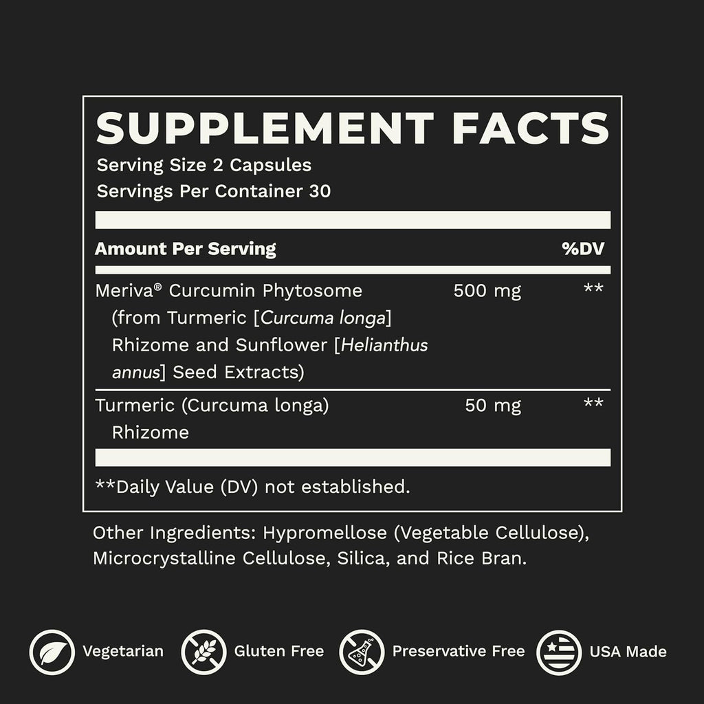 LifeSeasons Essentials Meriva Turmeric - Cúrcuma Phytosome - 60 Cápsulas