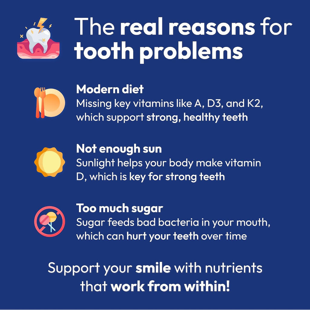 Strong Jaw Tooth Restore - 180 Cápsulas - Suplemento para Dientes y Encías con Hidroxiapatita y Calcio