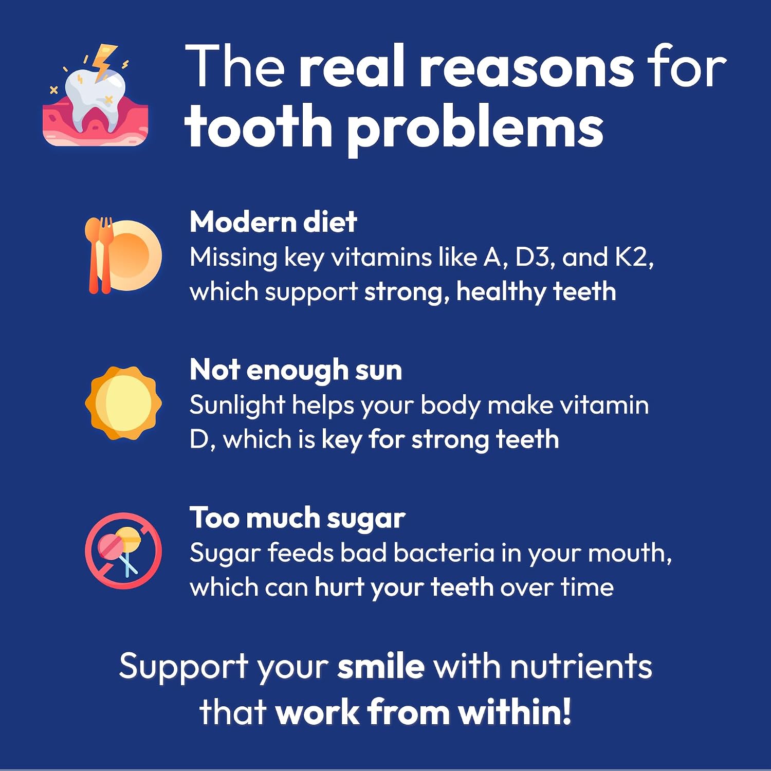 Strong Jaw Tooth Restore - 180 Cápsulas - Suplemento para Dientes y Encías con Hidroxiapatita y Calcio