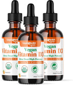 LIQUIDHEALTH Vitamina D3 Orgánica 4000 IU Gotas Veganas – Pack de 2