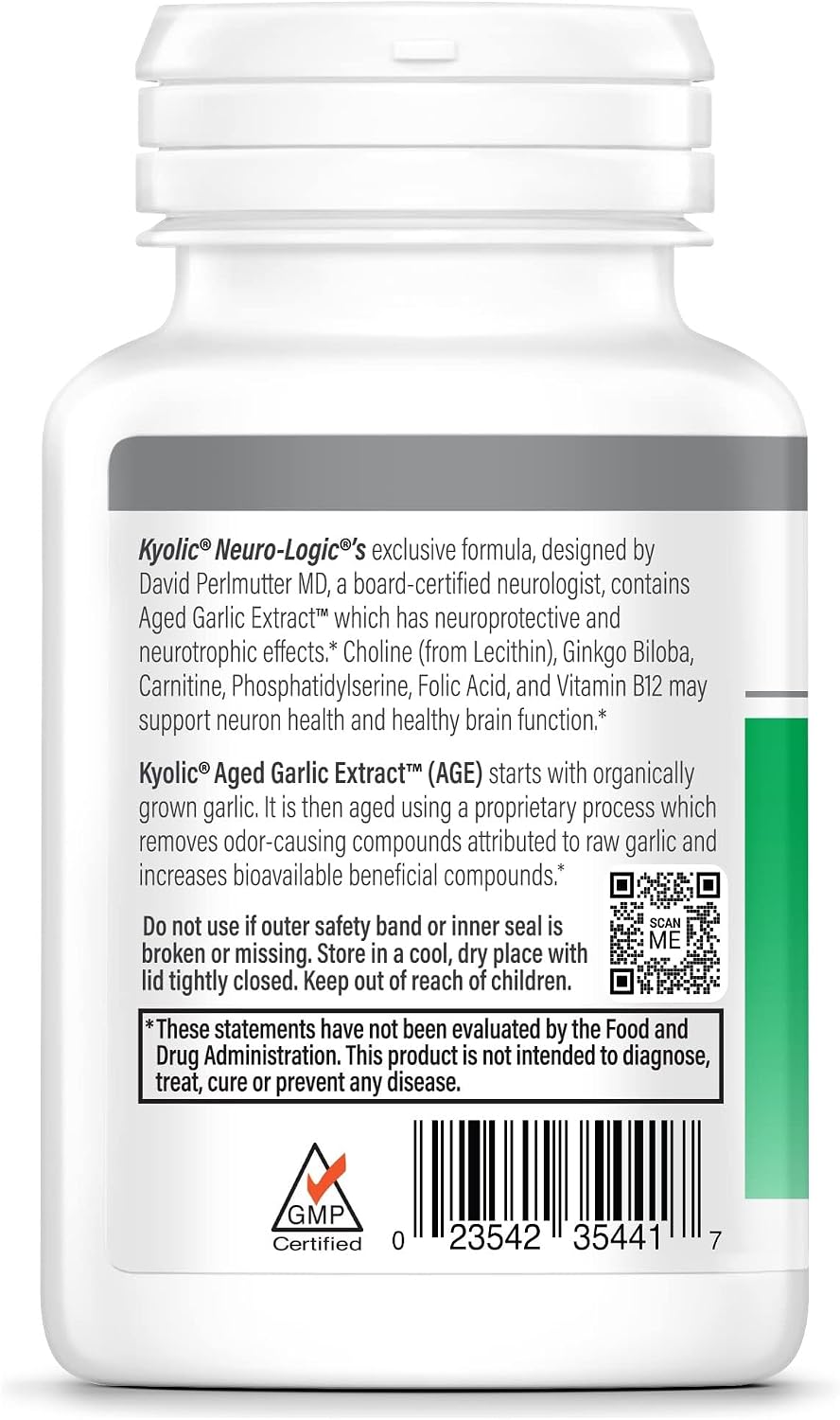 Kyolic Specialty Series Neuro-Logic, 120 Cápsulas (60 Dosis)
