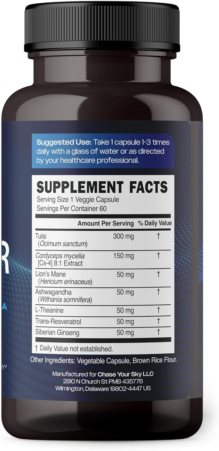 SOAR - Suplemento Adaptógeno con Ashwagandha y Ginseng