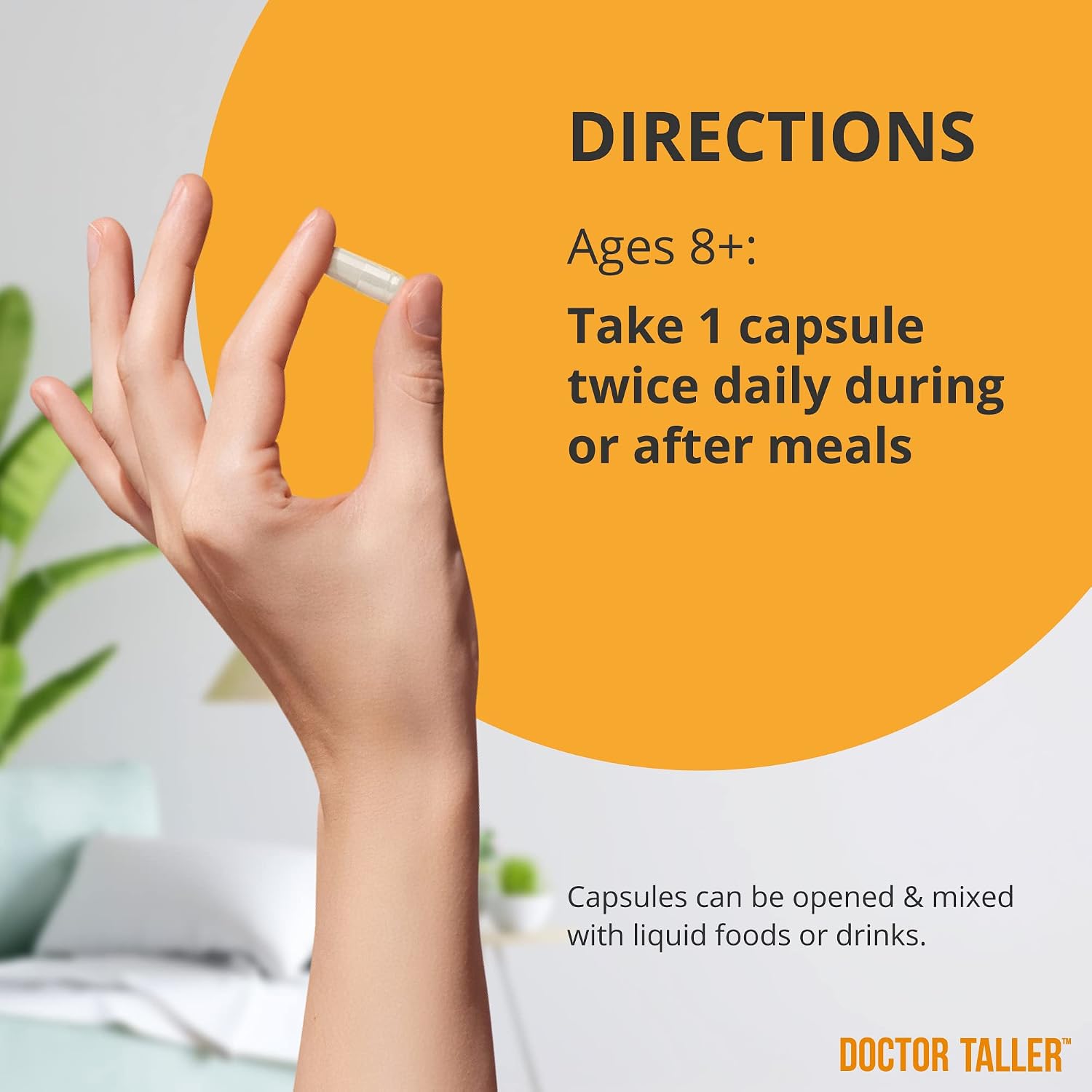 NuBest Doctor Taller – Fórmula de Crecimiento en Altura con Calcio, Vitamina D3, K2, Aminoácidos y Hierbas para Niños (8+) – 6 Paquetes | Suministro para 6 Meses