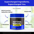 Nitric Boost Ultra Powder, Fórmula Oficial de NitricBoost para Apoyar la Energía y el Flujo Sanguíneo