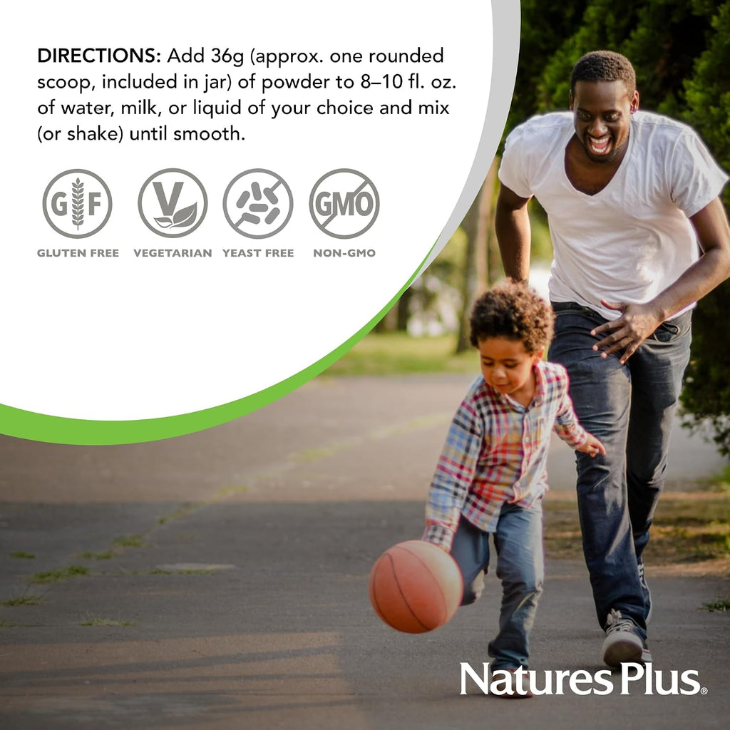 NaturesPlus SPIRU-TEIN, Frutos Rojos Exóticos - 1.1 lb - Proteína Vegetal en Polvo