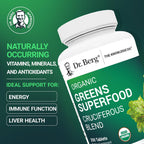 Dr. Berg's Greens Superfood Cruciferous Vegetable Tablets - 250 Comprimidos