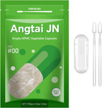 Cápsulas Vacías Veganas Tamaño 00 (1000 Unidades) - Angtai JN