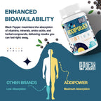 Sapotax Suplemento Cerebral 17 en 1 para Memoria y Concentración | Nootrópico Natural con Extractos Herbales, Vitaminas y Aminoácidos (120 Comprimidos)