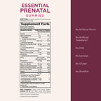 Nature's Bounty Optimal Solutions Essential Prenatal Gummies - 50 Gominolas con Ácido Fólico, Yodo, Omega 3 y DHA