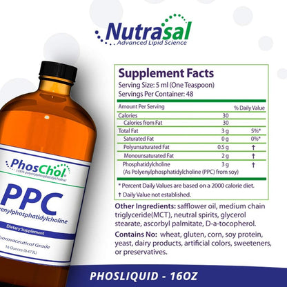 Nutrasal PhosChol PPC - Fosfatidilcolina – El mantenimiento de una función hepática normal. – Image 2