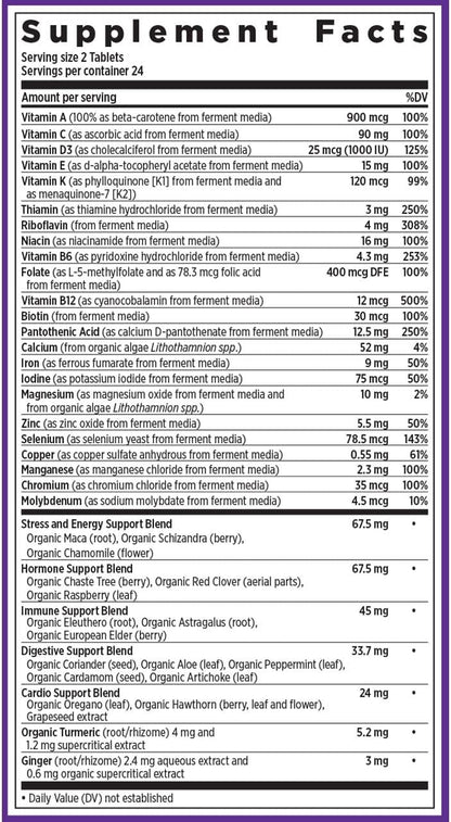 New Chapter Multivitamínico Avanzado para – Biotina: contribuye al mantenimiento de la piel y el cabello en – Image 6