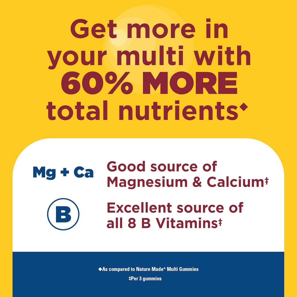 Nature Made Advanced Multivitamínico para Hombres Gomitas - 90 Gomitas, 30 Días