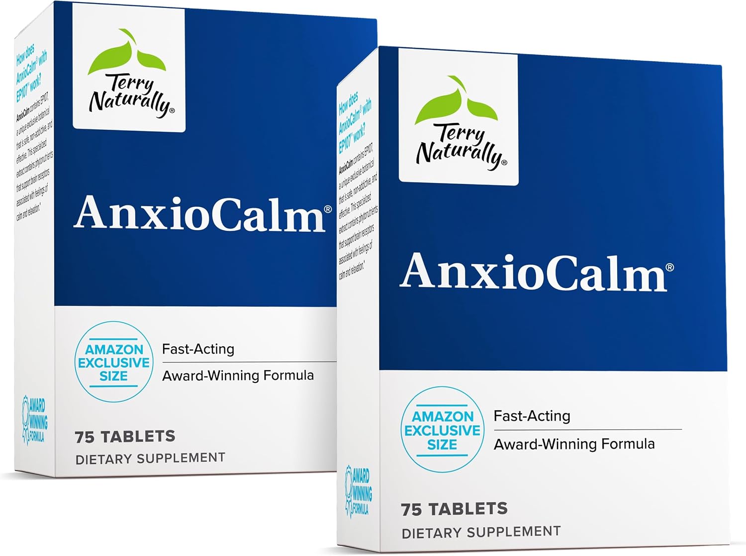 Terry Naturally AnxioCalm - Suplemento Calmante con Equinácea de Hoja Estrecha - 75 Comprimidos
