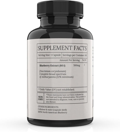 Extracto de Arándano Norteamericano 500mg - 60 Cápsulas Veganas – Image 2