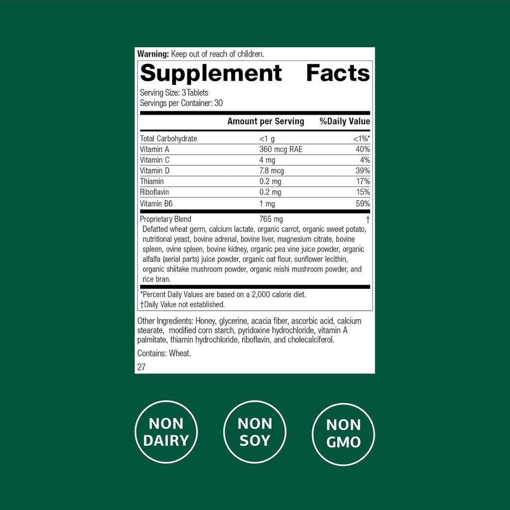 Standard Process Catalyn - Suplemento Multivitamínico con Vitaminas A, B6 y D - 90 Comprimidos