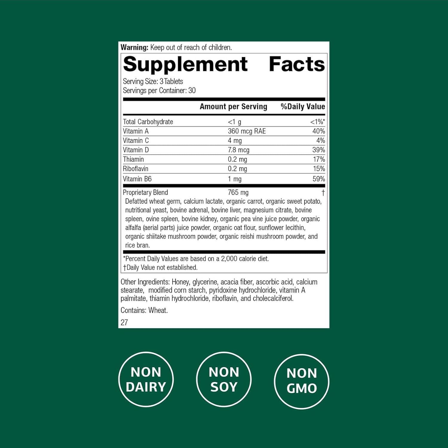 Standard Process Catalyn - Suplemento Multivitamínico con Vitaminas A, B6 y D - 90 Comprimidos