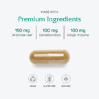 Vitanica Bitters Extra - Suplemento digestivo con raíz de diente de león y enzimas vegetales - 90 cápsulas