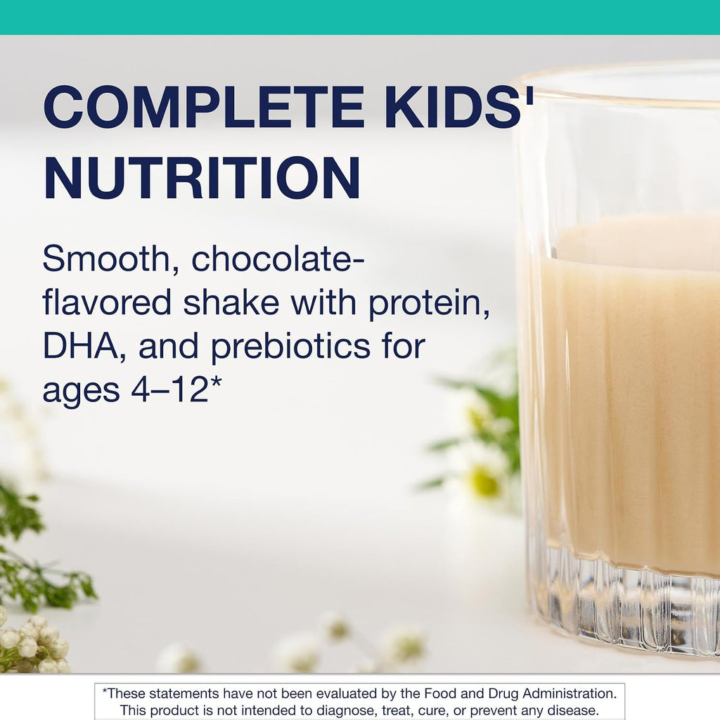 Metagenics MetaKids Nutrition Powder - Multivitamínico infantil en polvo con prebióticos, DHA, proteína y aminoácidos - Vainilla - 406 g