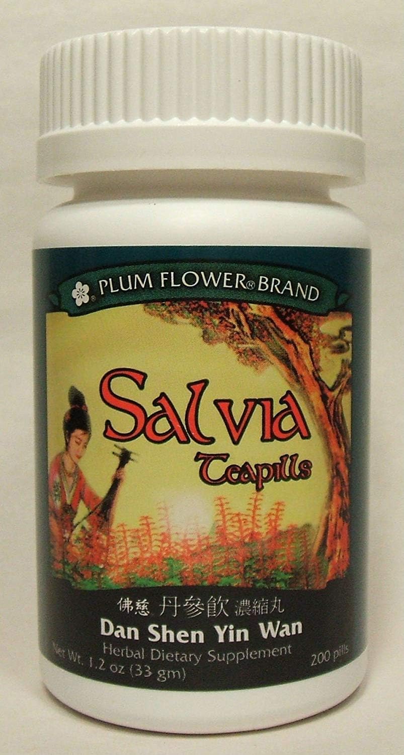 Salvia Teapills (Dan Shen Yin Wan), 200 ct, Plum Flower – Image 1