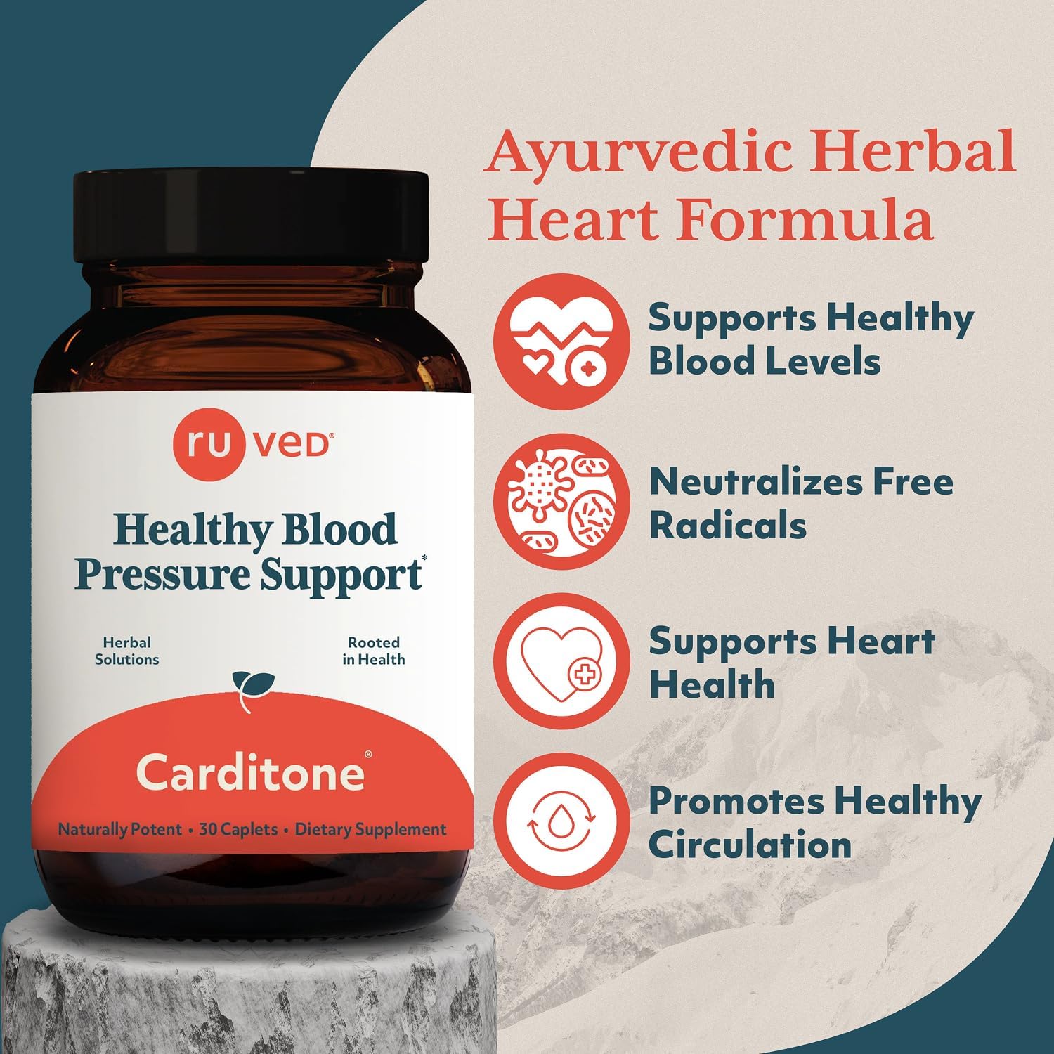 Carditone BP Formula by R-U VED – 30 comprimidos