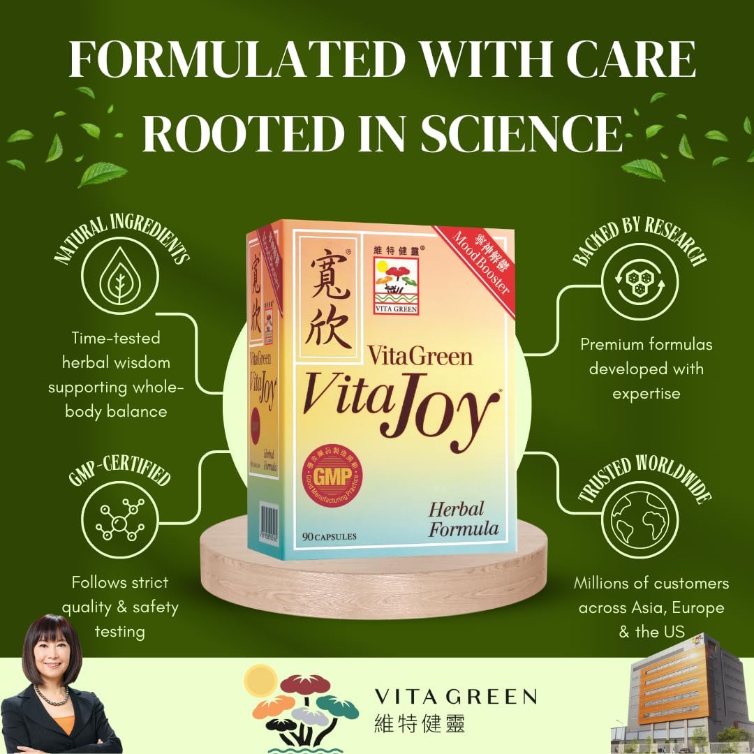 Vita Green Stress Support - Suplemento para el Estrés, Calma y Sueño Reparador - 90 Cápsulas