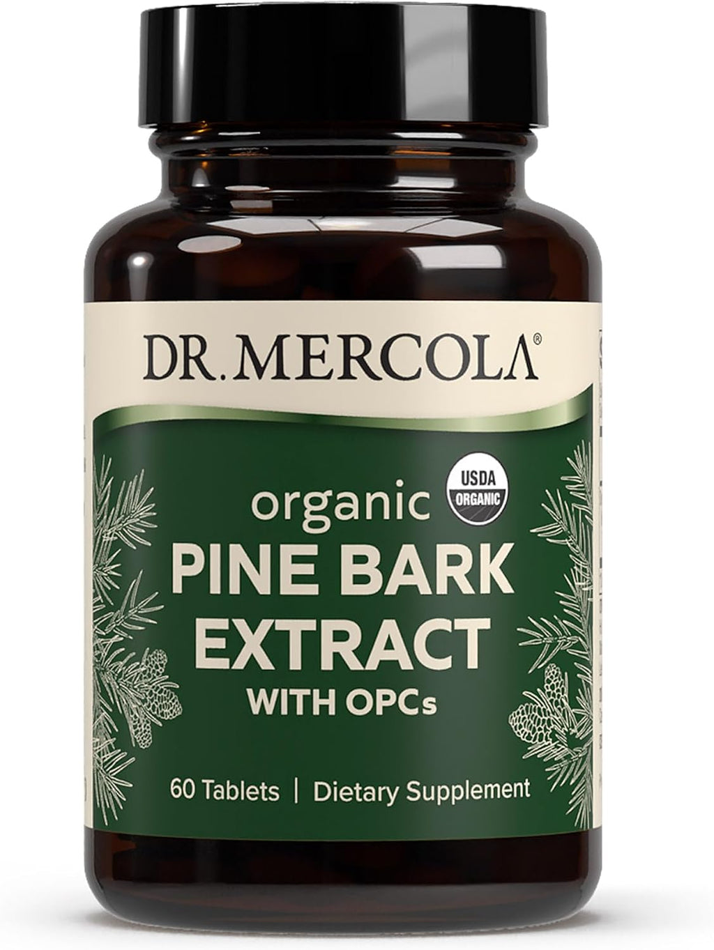 Dr. Mercola Extracto de Corteza de Pino Orgánico con OPCs - 60 Comprimidos