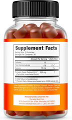 Gominolas de Aceite de Semilla de Calabaza 4000mg - Sin Azúcar, Sabor Naranja, Vegano (60 Gominolas)