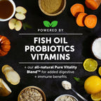 Multivitamínico Masticable para Cachorros con DHA, Omega 3 y Probióticos - Pet Honesty (90 unidades, Sabor Bacon Ahumado)