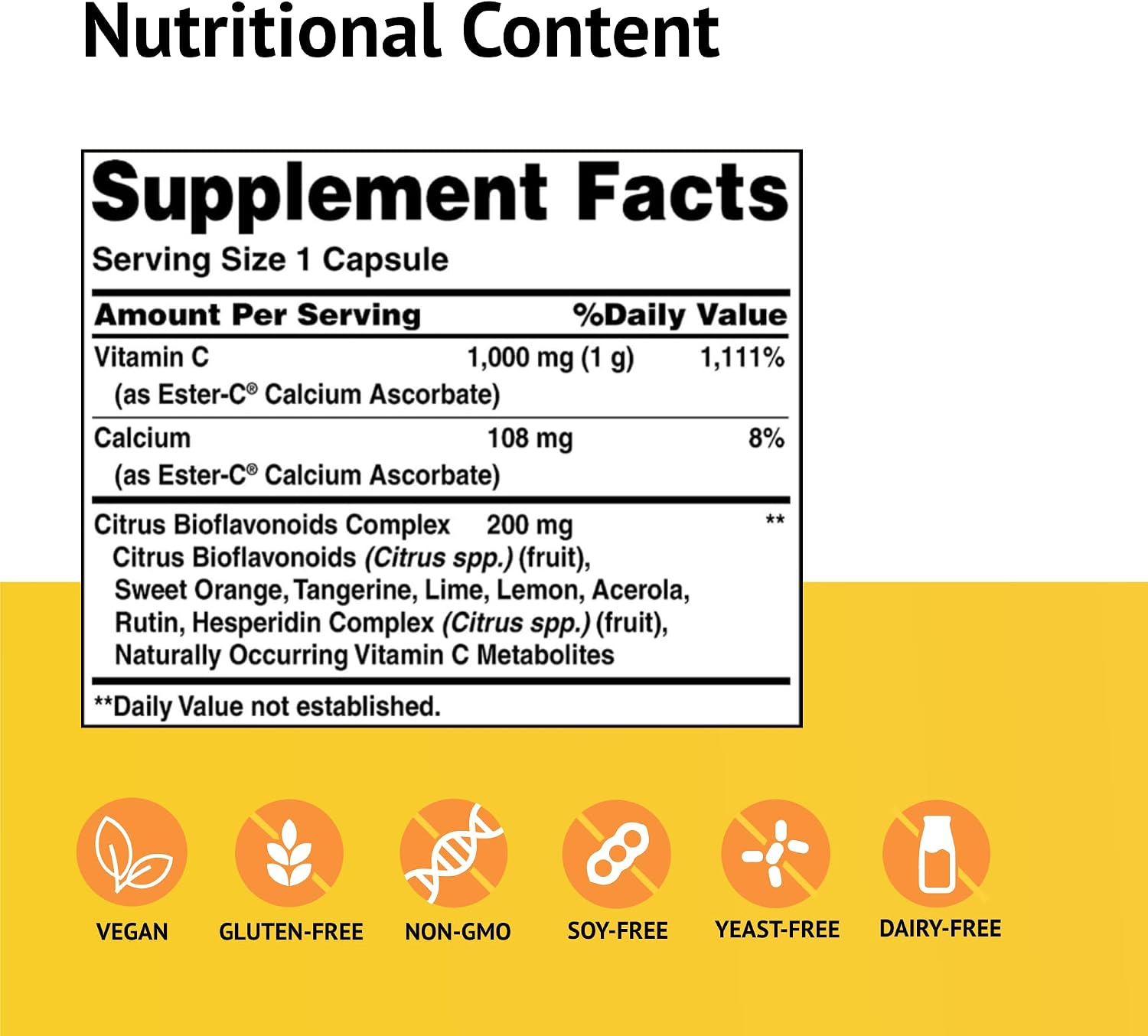 Ester-C 1000 mg con Bioflavonoides Cítricos, 90 Cápsulas (Pack de 3)