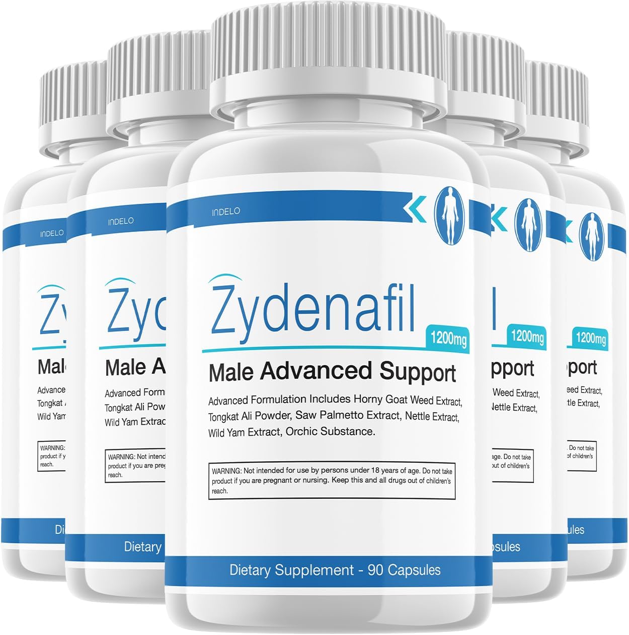 Zydenafil para Hombres, 300 Cápsulas (5 Paquetes)