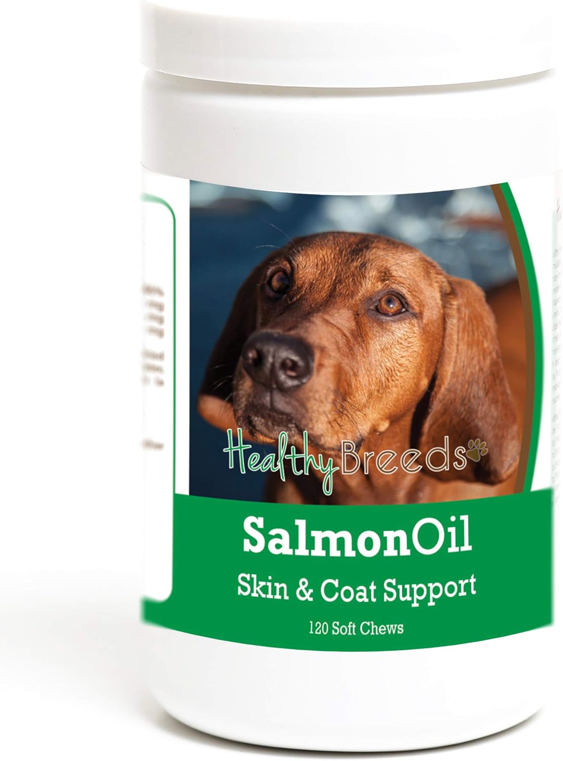 Healthy Breeds Redbone Coonhound Masticables Blandos de Aceite de Salmón, 120 unidades