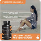 MaxX Labs Vitamina K2 con Vitamina D3 - Complejo K2 MK-7 y MK-4 - 600 mcg - 90 Cápsulas