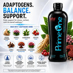 Saba Prime One Líquido Adaptógeno con Ashwagandha, Rhodiola, Reishi, Ginseng y Eleuthero - 946 ml