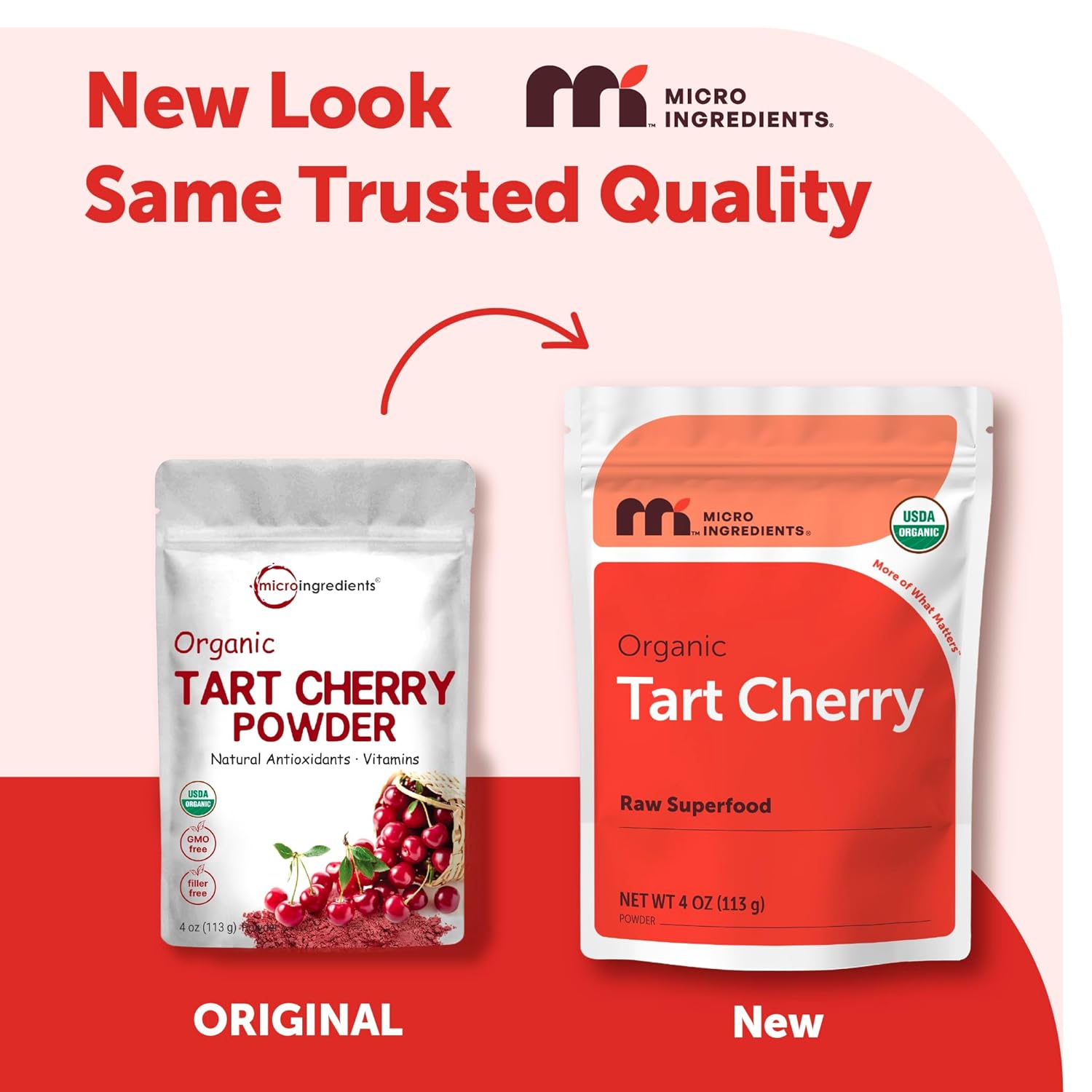 Micro Ingredients Polvo de Cereza Ácida Orgánica, 113 g