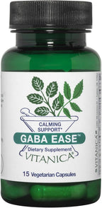 Vitanica, GABA Ease, Apoyo Calmante, Vegano, 15 Cápsulas