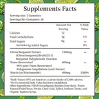 Gominolas de Bergamota Cítrica 1500 mg con Resveratrol y Niacina - 60 Gominolas Veganas