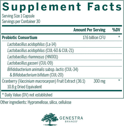 Genestra Brands HMF Women's Daily - Probiótico para la Salud Femenina (30 Cápsulas) – Image 2