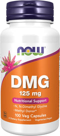 DMG (N-Dimetilglicina) 125 mg, 100 Cápsulas Veganas