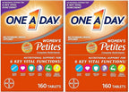 ONE A DAY Women's Petites Multivitamin with Vitamin A, C, D, E and Zinc, 160 Count (Pack of 2)