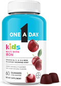 One A Day Multivitamínico Infantil con Hierro – Gominolas de Cereza – 60 Unidades