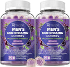 Multivitamínico para Hombres con Omega-3 y Probióticos - Gominolas sin Azúcar, Sabor Mora