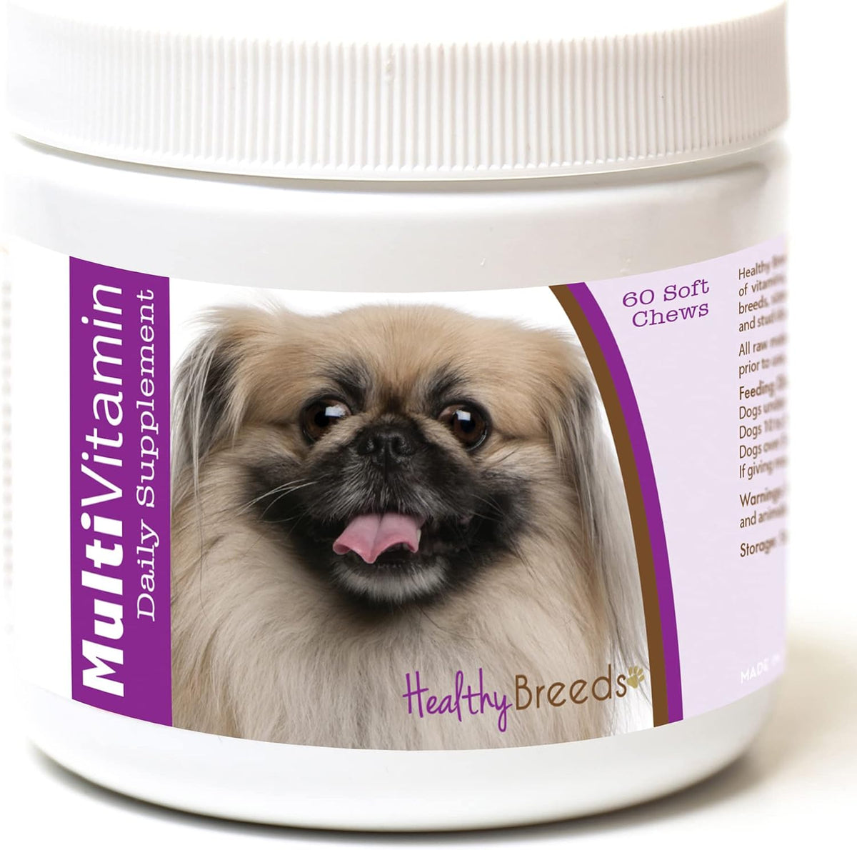 Healthy Breeds Pekingese Multi-Vitamin Soft – Vitamina A: Importante para la visión y la función inmunitaria. – Image 1