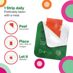 DISO Derma – Tiras Orales de Biotina para Cabello, Piel y Uñas, Sabor Sandía Tropical, 30 Unidades