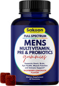 Sakoon nutrition Gominolas Multivitamínicas para Hombre con Probióticos y Prebióticos, 60 unidades