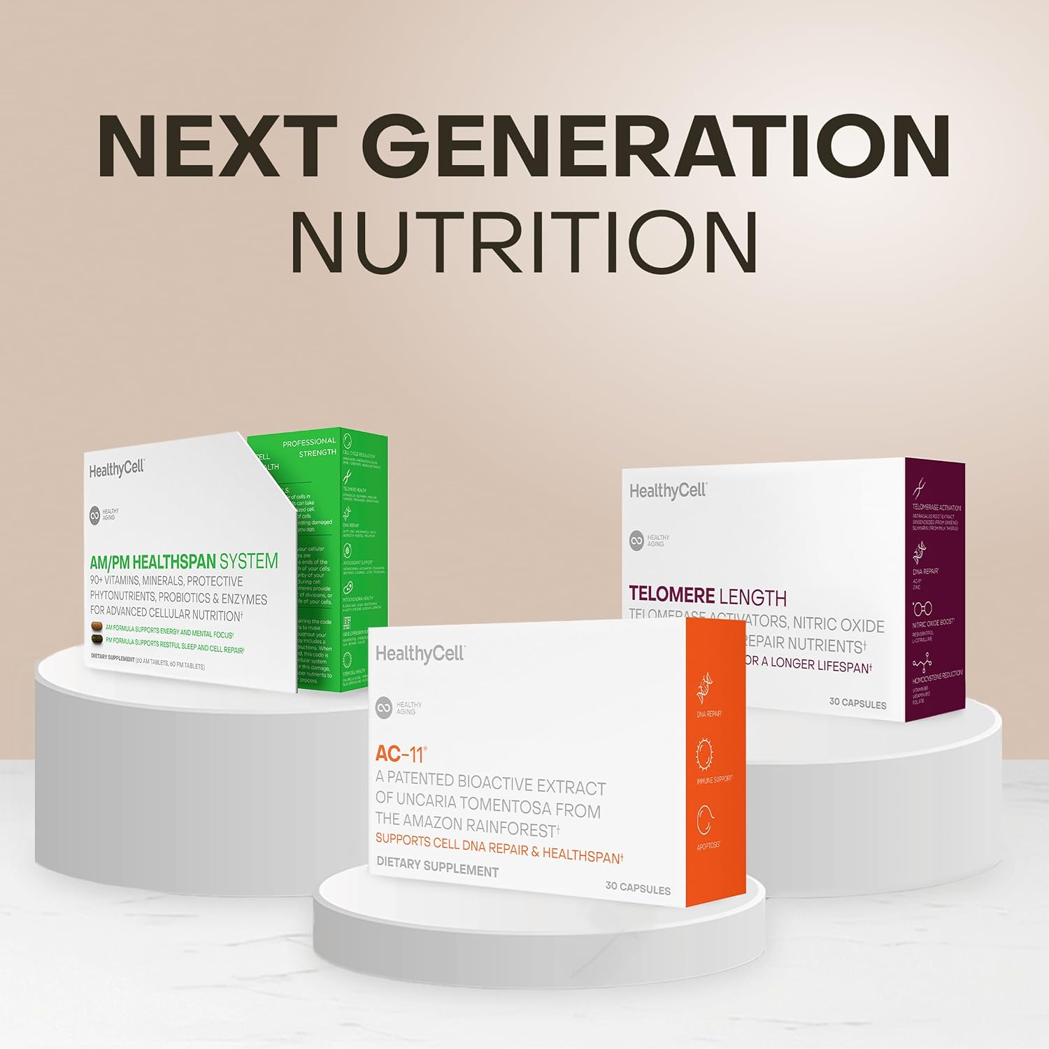 Healthycell Suplemento de Longitud de Telómeros – 30 Cápsulas