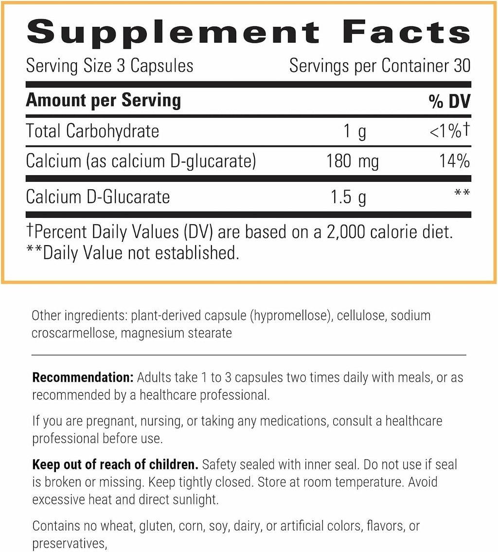 Integrative Therapeutics Calcio D-Glucarate - 90 Capsules