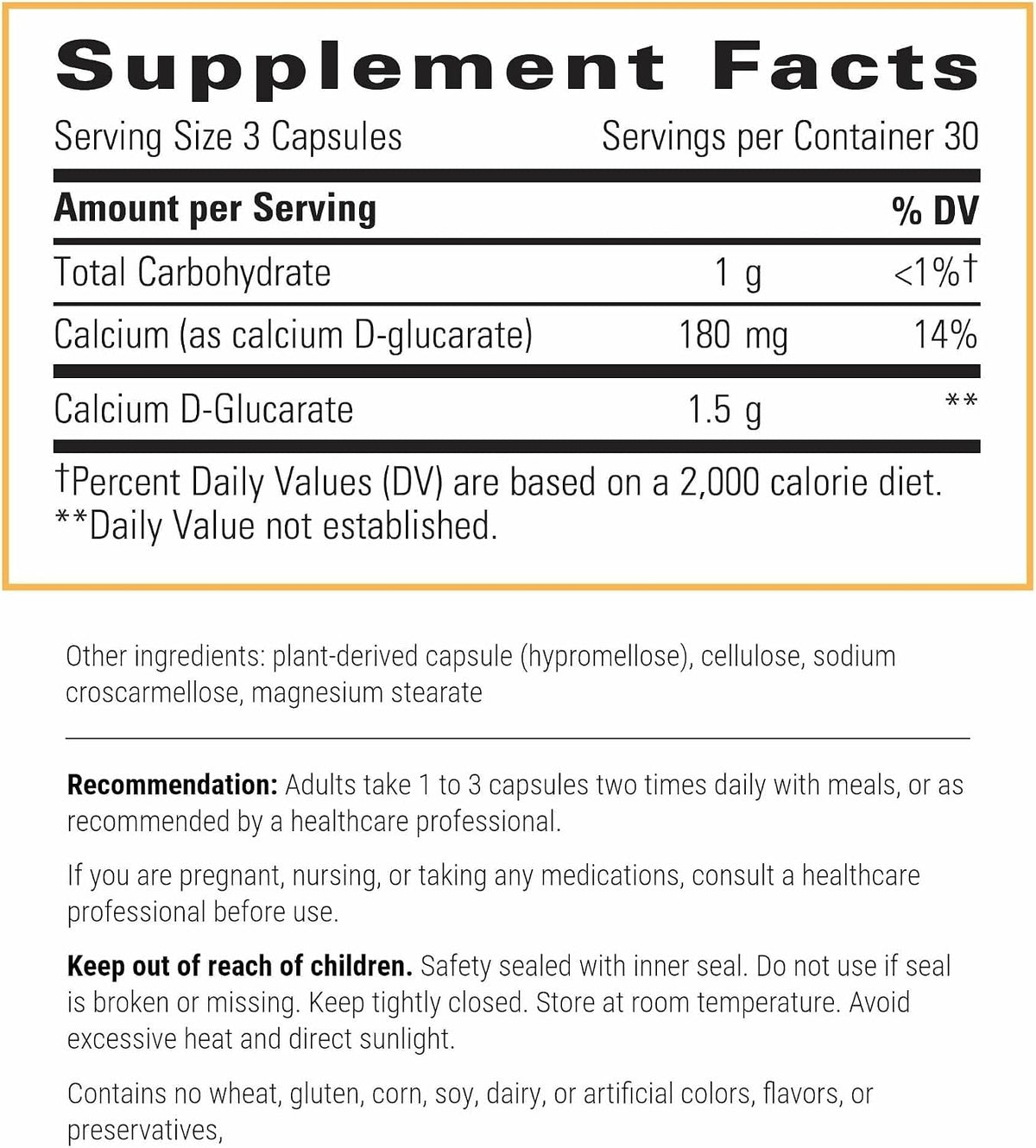 Integrative Therapeutics Calcio D-Glucarato - 90 Cápsulas – Image 2