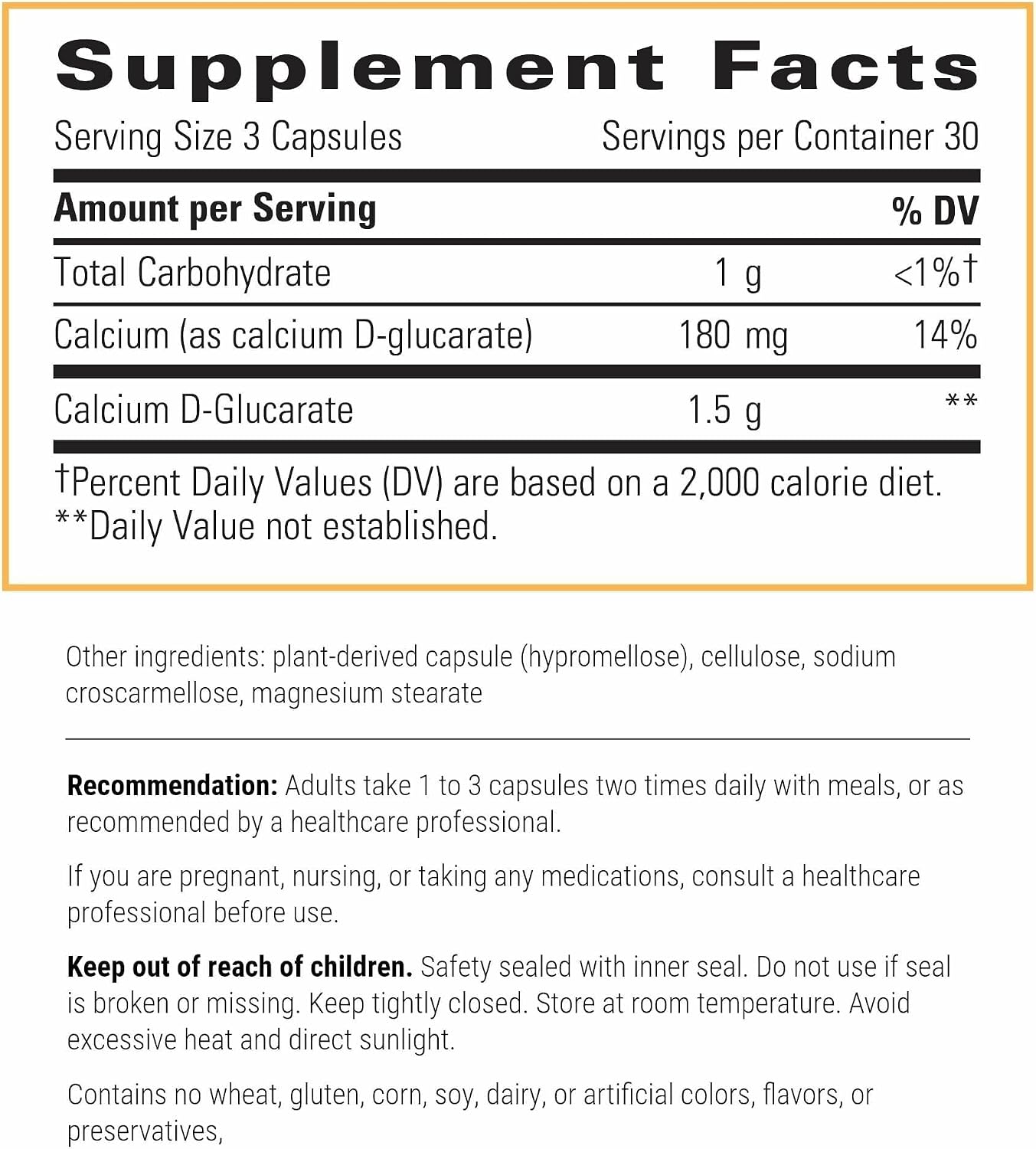 Integrative Therapeutics Calcio D-Glucarate - 90 Capsules