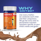 ATS Supermilk Height+ para niños de 8 a 12 años - Bebida proteica sabor chocolate, 400g