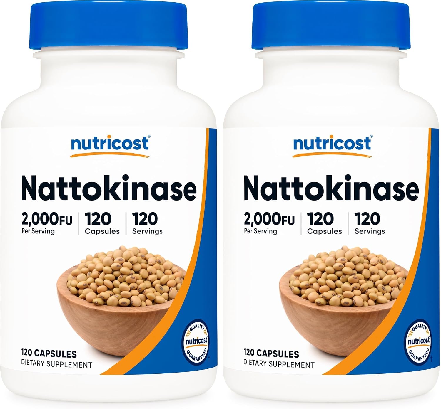 Nutricost Nattokinasa 2,000FU, 120 Cápsulas - Sin Gluten, No-GMO, Vegetariano